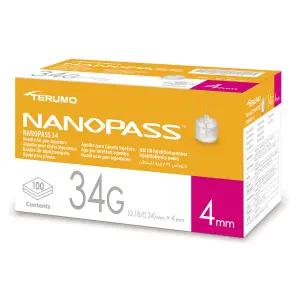 일본 테루모 펜니들 NANOPASS 34G 4mm 100입 인슐린 멸균 주사침 주사바늘
