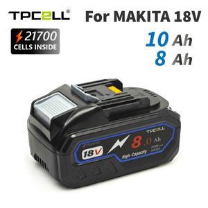 Makita 18V 전동 공구용 TPCELL 8/10Ah 21700 셀 배터리