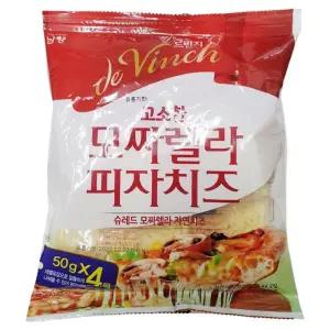 남양유업 드빈치 모짜렐라 피자 치즈 200G 50Gx4입 피자치즈