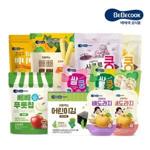 [베베쿡] 빼빼롱뻥/배도라지/떡뻥 외 BEST 아기 간식 반찬 음료 모음