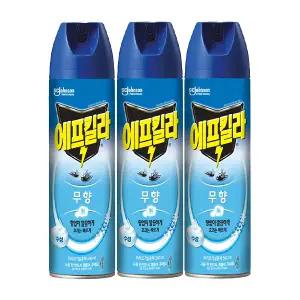 [한정특가] 에프킬라 모기약 에어로졸 무향, 500ml, 3개