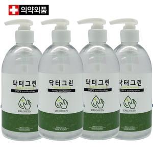 닥터그린데이 손소독제 500ml 에탄올70% 겔타입 4개세트 의약외품