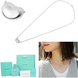 여자 티파니 빈 디자인 목걸이 18mm 실버 펜던트 선물 여자친구 와이프 기념일 생일