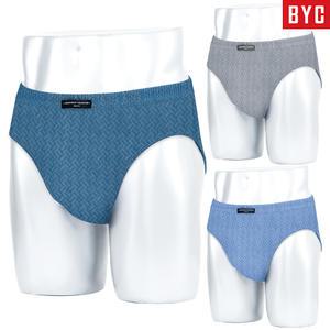 BYC 남자 순면 미디 삼각팬티 3매입 1013