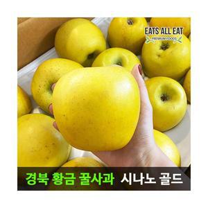 이츠올릿 경북 시나노 골드 황금 꿀사과 5kg (가정용 중과 16-18과) 노란 스위트 사과 청송 밀양 얼음골