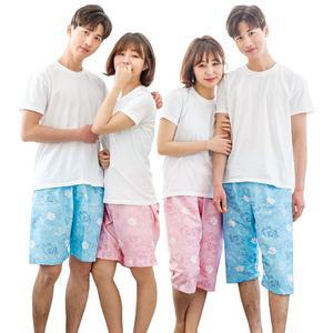 커플 파자마 잠옷바지 5부 7부 홈웨어 조이코끼리