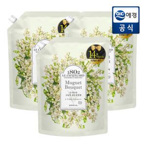 르샤트라 섬유유연제 뮤게 1.6L 리필 x 3개