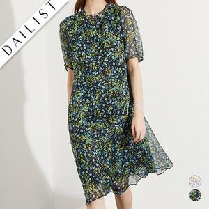 [올리비아로렌][데일리스트]프린트 쉬폰 원피스 MDEOA3M3451