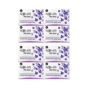 [해피바스]식물나라 비누 라벤더 릴랙싱 100g 4입 x2 /세안비누