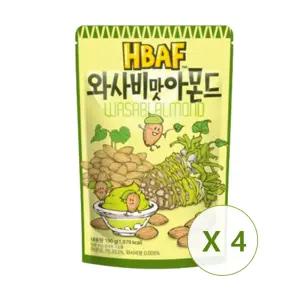 길림양행 HBAF 와사비맛 아몬드 190g 4개