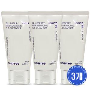 이니스프리 블루베리 리밸런싱 5.5 클렌저100ml 3개