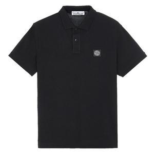[스톤아일랜드]로고 패치 폴로 티셔츠 10152SC17 A0029 BLACK [SIC1059bk]