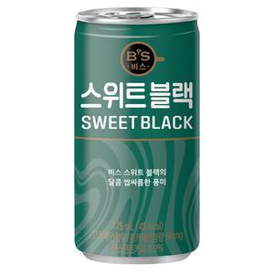 비스 스위트 블랙 175ml x 90캔 캔커피 음료수