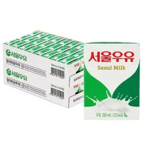 [여름카페]멸균우유 (200mlx48개) [탕비실 음료] 서울우유 [아이 간식 나들이 소풍 외출용 사무실 티타임]