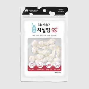 강아지치실껌 치카치카 우유 치실껌 8P(SS) 48g