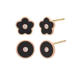 14k 큐티 블랙 포인트 귀걸이(2type)