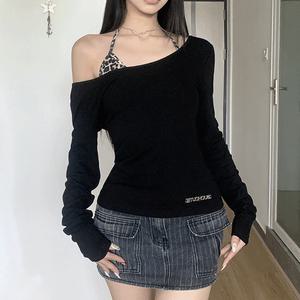 레오파트 탑 티셔츠