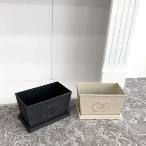 빈티지 플라스틱화분 직사각 Q22 22x12x12cm /식물화분/베란다화분/직사각형화분/인테리어화분/채소화분