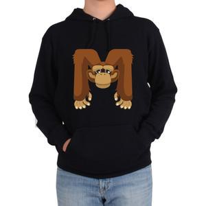 아동후드티 원숭이 MONKEY 알파벳 M 원숭이띠 인기쟁이 후드티 커플티