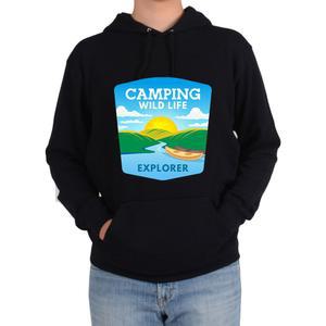 디지털프린팅 캠핑 CAMPING 야생 WILD LIFE 탐험가 후드티 아동후드티