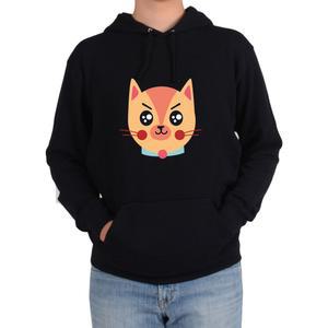 후드티 야옹이 고양이 표정 이모티콘 그림 디지털프린팅 아동후드티