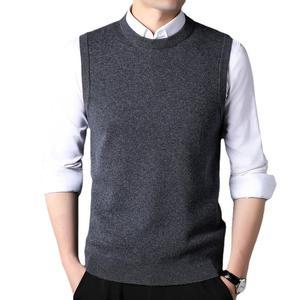 남성조끼 라운드 풀오버 민소매 니트 베스트 MNG1