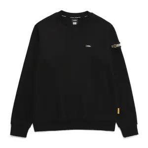 [정상가:89000원]내셔널지오그래픽 N244USW950 폴리카터 스몰 로고 맨투맨 CARBON BLACK