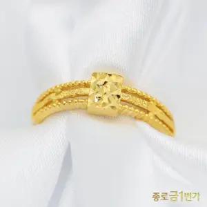 [종로금1번가] 여자 순금 반지 스퀘어 볼  3.75g 99.9