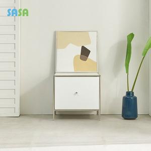 [SASA]사사가구 해피 모던센츄리 500 모듈 1단 철제 미니 협탁 수납선반장 4colors