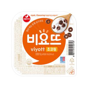 [기타]비요뜨 초코링 꺾어먹는요거트 138g x 9개