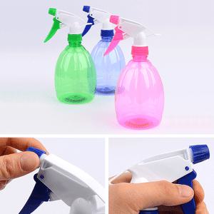 가정용 투명 플라스틱 물뿌리개 헤어샵 업소용 컬러 분무기 식물 화초 물조리개 500ML