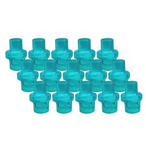 엘리사이드 100pcs CPR 원웨이 밸브 100개 팩 트레이닝 마스크용 그린 - 개별 포장