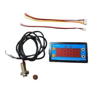 속도 계량기 LED 디지털 카운터 타코미터, 30 80000RPM, DC 9 24V 5A NPN 홀 근접 센서, 측정