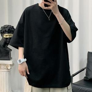 오버핏 심플 반팔티