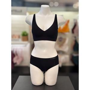 갤러리아 바바라 블랙 후크형 무봉제 퓨징 심리스 브라,팬티세트 ABR6023S/ABP6