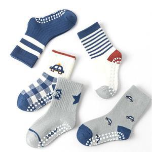 아동 양말 세트 5P 미끄럼방지 삭스 유아 돌아기 초등학생 S-XL
