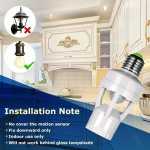 PIR 모션 센서 AC100-240V 앰플 포함 라이트 소켓 컨버터 E27 적외선 전구 거치대 스마트 램프 베이스 자동