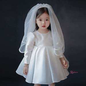 면사포 드레스 신부 긴팔pqr346