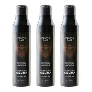 꾸띄르 시즌4 염색샴푸 190ml 3개 컬러체인지 새치 스킨락토7714