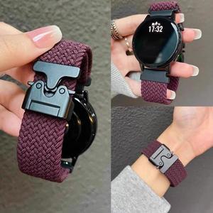 갤럭시 시계 7/FE/6/5/pro/4/Classic/active 2/Gear s3 낙하산 시계줄 correa Huawei GT 4 5 밴드 용 20mm