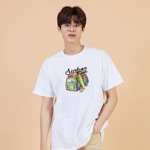[프렌즈]키밍 서핑 카 surfing 박스티 흰색반팔 바캉스룩 여름반팔티 박스반팔티 오버핏반팔티 레이어드티