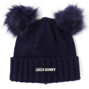 Jack Bunny by PEARLY 지에이티 GATES 잭 버니 원 로고 푹신푹신 퍼본 본 여성 랩 니트 모자 캡 2624287052