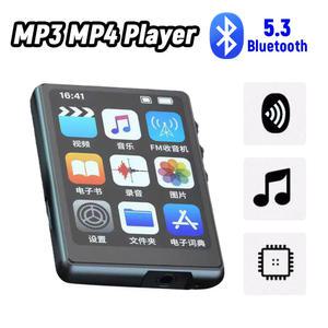 MP3 MP4 플레이어 하이파이 MP4 워크맨 음악 스피커 풀 터치 스크린 블루투스 5.0 음성 녹음기 지지대 FM 라디오 녹음 전자책