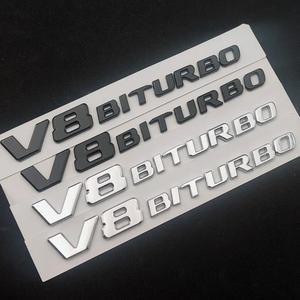 액세서리 V8 W205 메르세데스 C63 G63 AMG 자동차 엠블럼 W204 W221 사이드 W212 GLE63 BITURBO W222 W213 GLS63 E63 3D S63 ABS