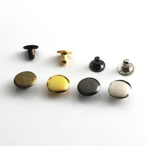 100sets 3mm ~ 금속 단일 캡 리벳 스터드 가죽 공예 벨트 의류 모자 신발 애완 동물 장식에 대 한 라운드