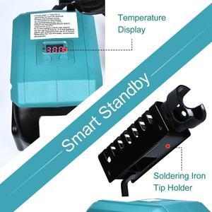 Makita 20V 배터리 온도 용 60W 무선 전기 납땜 인두 DIY 스탠드 팁 빠른 가열