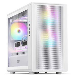 :다크플래쉬 darkFlash DB460M MESH RGB 미니타워 컴퓨터 PC 케이스 (화이트)