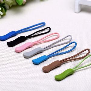 20pcs 지퍼 풀러 로프 엔드 맞는 우편 당겨 머리 교체 클립 슬라이더 탭 의류 여행 가방 액세서리