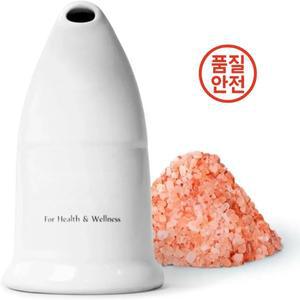 장치 소금 파이프 흡입기 건강 명상 및 스트레스 완화를 위한 세라믹 핑크 크리스탈 면역 체계를 강화합니