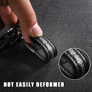 벤츠 가죽 자동차 키체인 엠블럼 선물 키링 메르세데스 벤츠 AMG E S C B 클래스 W205 W